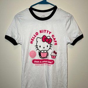 Hello Kitty Cafe Ringer T-Shirt - Sanrio - XS